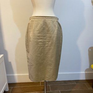Celine Knee Length Tan Skirt